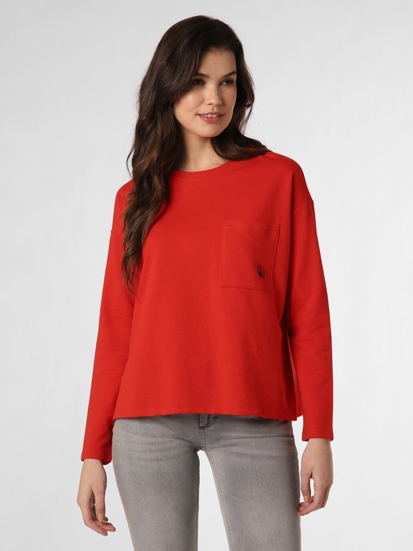 Czerwona bluza Franco Callegari z bawełny w stylu casual