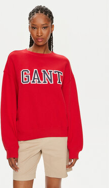 Czerwona bluza Gant w młodzieżowym stylu
