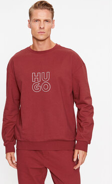 Czerwona bluza Hugo Boss w młodzieżowym stylu