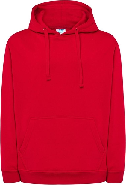 Czerwona bluza JK Collection w młodzieżowym stylu z bawełny