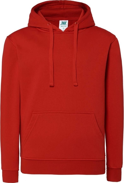 Czerwona bluza JK Collection z bawełny w stylu casual z kapturem