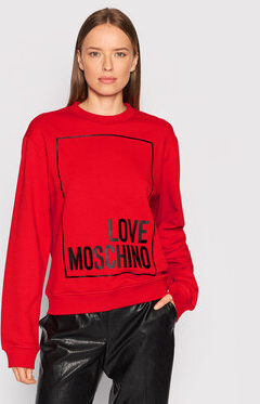 Czerwona bluza Love Moschino bez kaptura