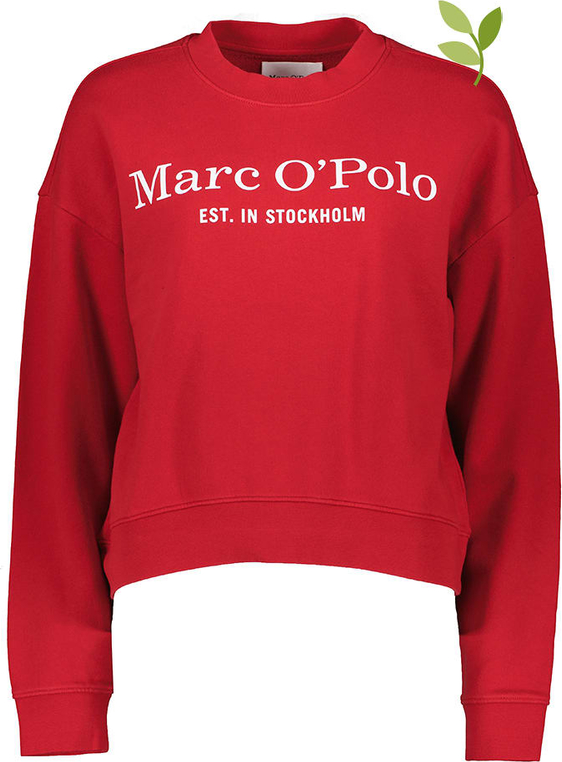 Czerwona bluza Marc O'Polo w młodzieżowym stylu