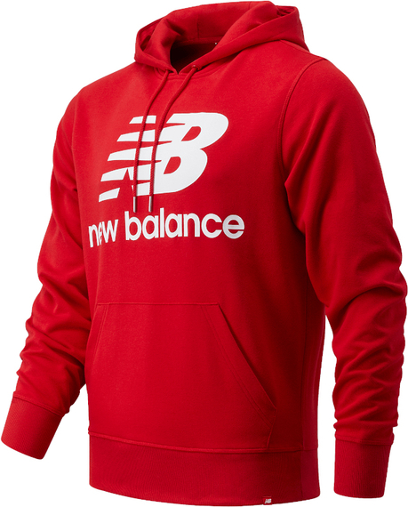 Czerwona bluza New Balance z bawełny w sportowym stylu