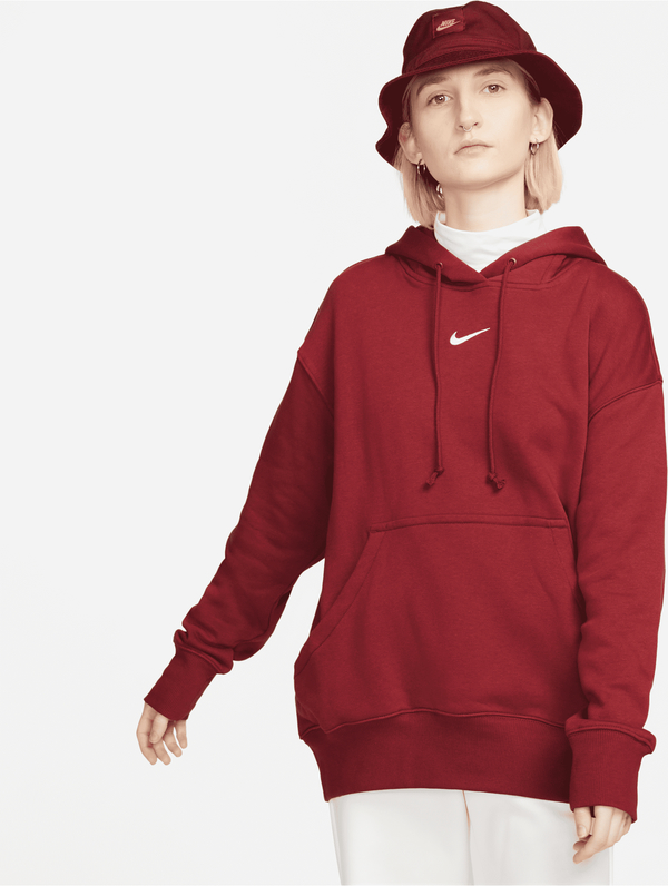 Czerwona bluza Nike w stylu klasycznym