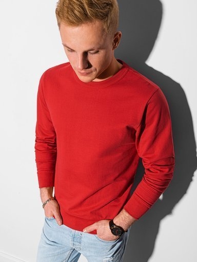 Czerwona bluza Ombre w stylu casual