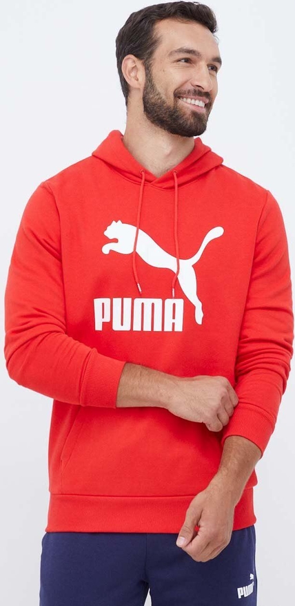 Czerwona bluza Puma z bawełny