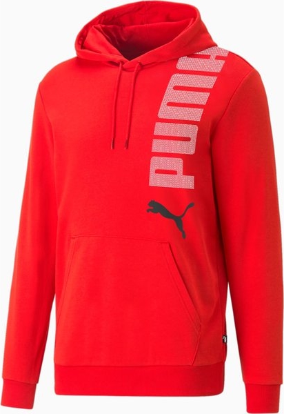 Czerwona bluza Puma z bawełny w sportowym stylu