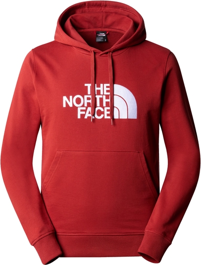 Czerwona bluza The North Face w młodzieżowym stylu z bawełny