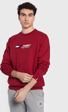 Czerwona bluza Tommy Hilfiger w młodzieżowym stylu