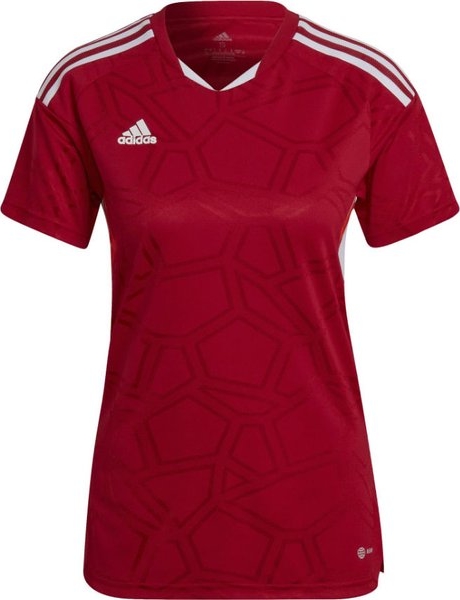 Czerwona bluzka Adidas w sportowym stylu