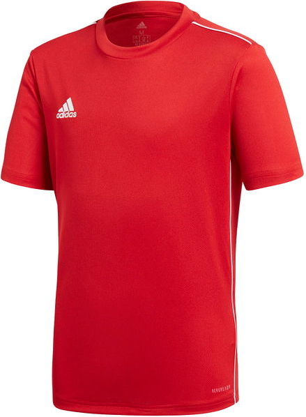 Czerwona bluzka dziecięca Adidas z bawełny