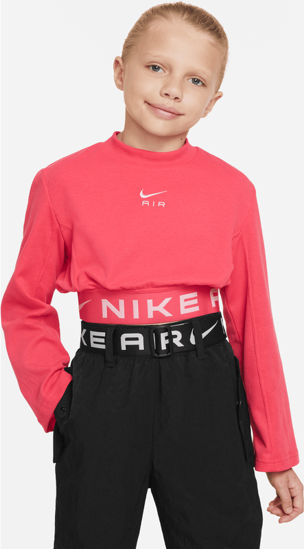 Czerwona bluzka dziecięca Nike z długim rękawem