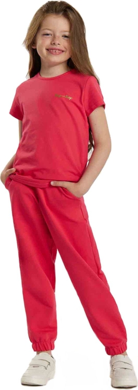 Czerwona bluzka dziecięca Tup Tup z krótkim rękawem