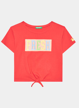 Czerwona bluzka dziecięca United Colors Of Benetton