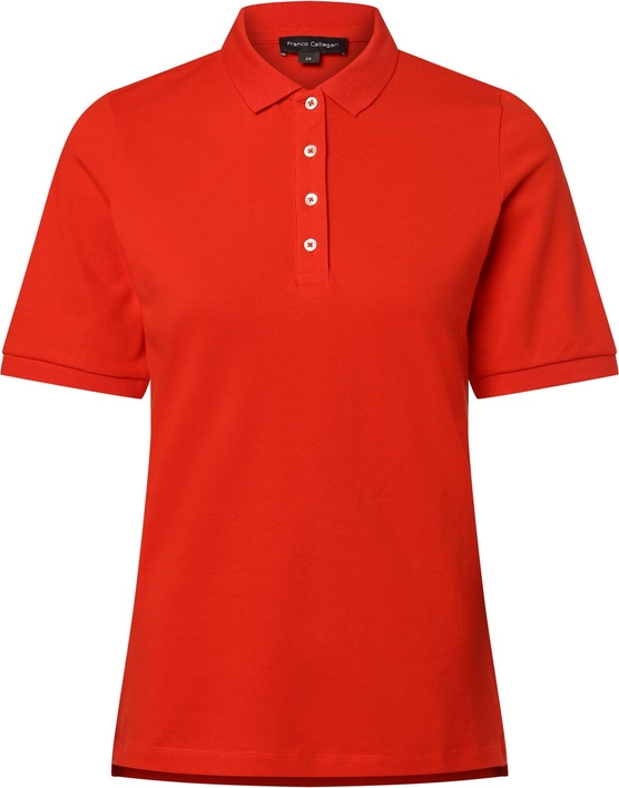 Czerwona bluzka Franco Callegari z bawełny