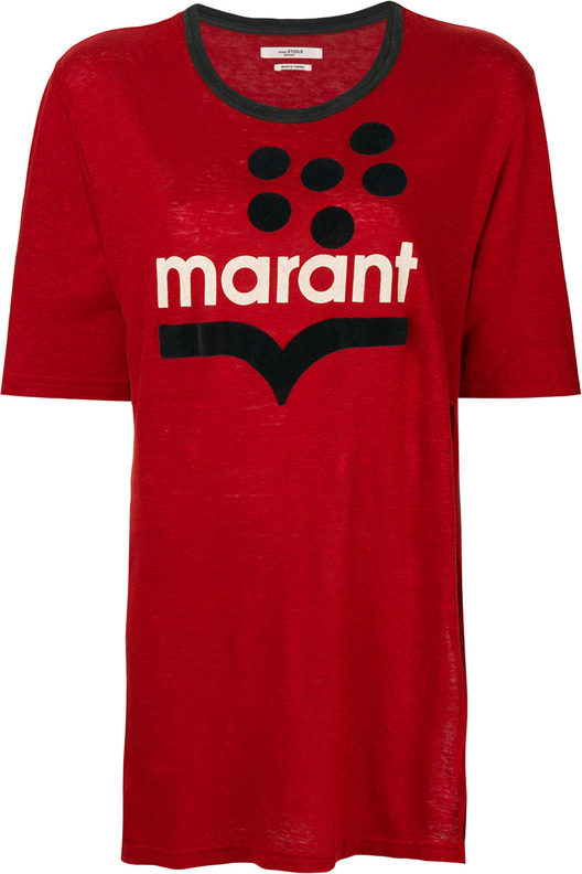 Czerwona bluzka Isabel Marant Étoile w młodzieżowym stylu