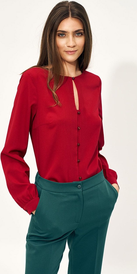 Czerwona bluzka Nife w stylu casual