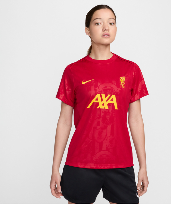 Czerwona bluzka Nike z okrągłym dekoltem