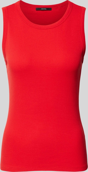 Czerwona bluzka someday. z bawełny w stylu casual na ramiączkach