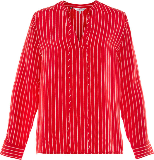 Czerwona bluzka Tommy Hilfiger w stylu casual