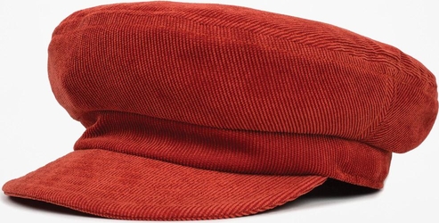 Czerwona czapka Brixton ze sztruksu