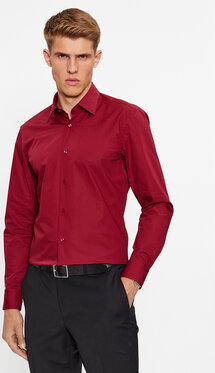 Czerwona koszula Hugo Boss w stylu casual