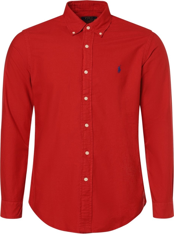 Czerwona koszula POLO RALPH LAUREN w stylu casual z długim rękawem