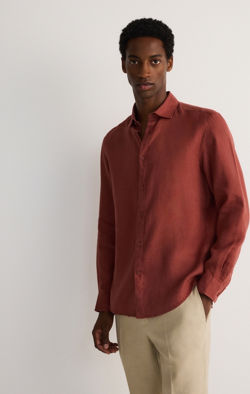 Czerwona koszula Reserved w stylu casual