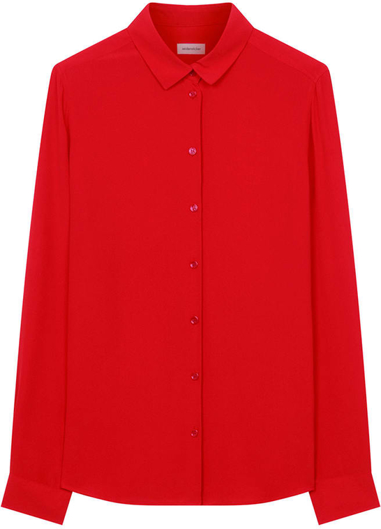 Czerwona koszula Seidensticker w stylu casual
