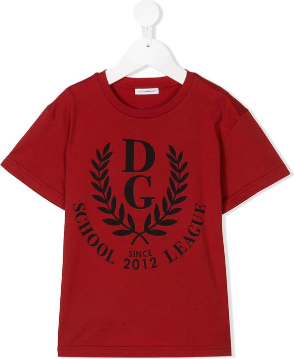Czerwona koszulka dziecięca Dolce & Gabbana Kids