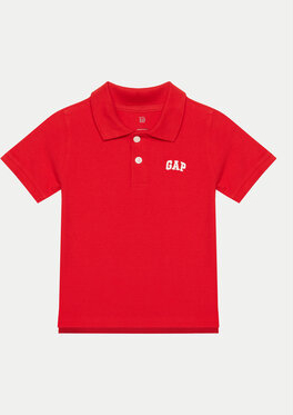 Czerwona koszulka dziecięca Gap dla chłopców z krótkim rękawem
