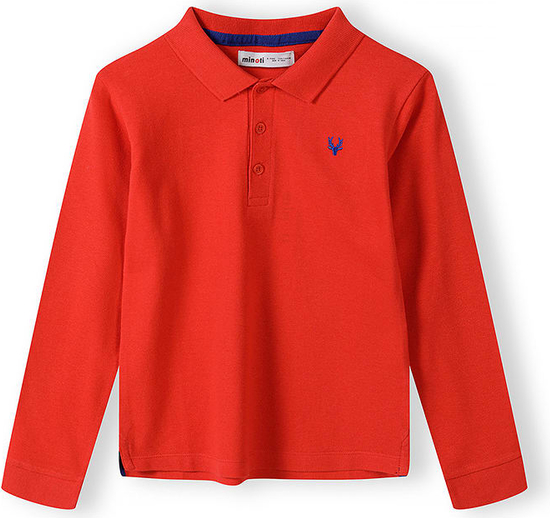 Czerwona koszulka dziecięca Minoti dla chłopców z bawełny