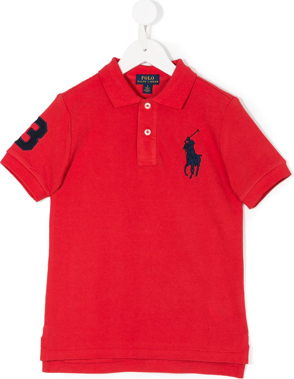 Czerwona koszulka dziecięca Ralph Lauren Kids