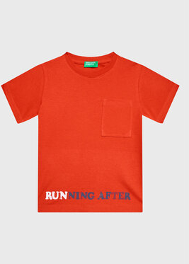 Czerwona koszulka dziecięca United Colors Of Benetton