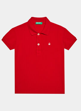 Czerwona koszulka dziecięca United Colors Of Benetton dla chłopców