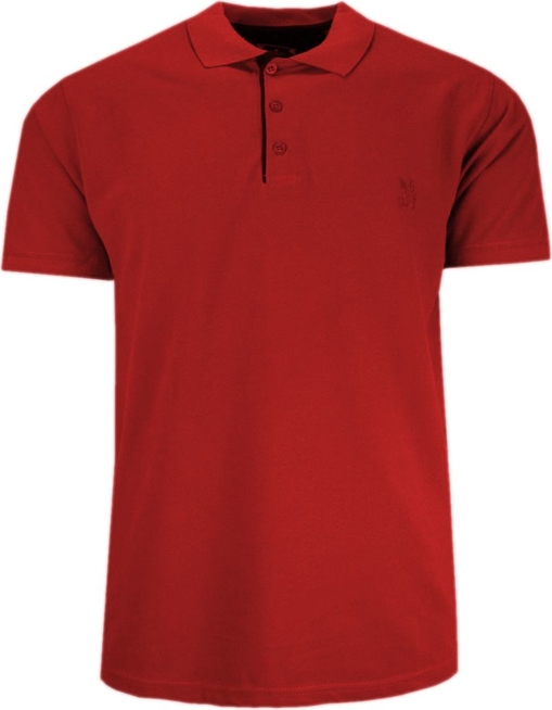 Czerwona koszulka polo Expoman w stylu casual