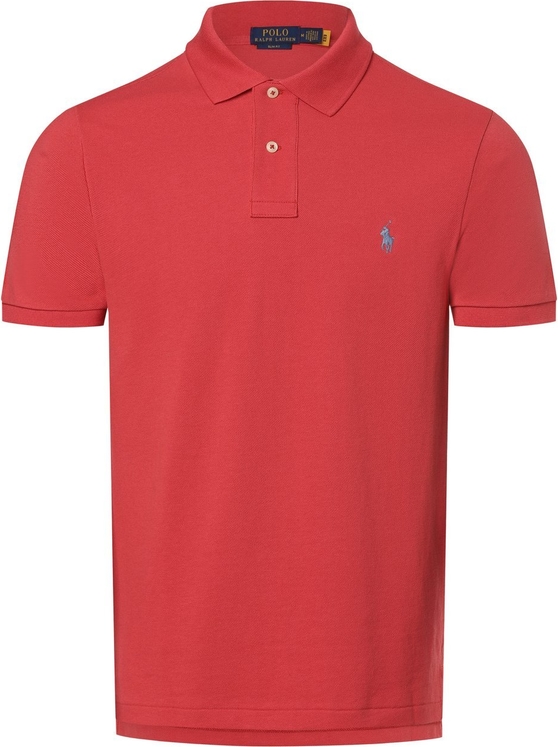 Czerwona koszulka polo POLO RALPH LAUREN z bawełny w stylu casual
