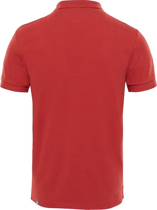 Czerwona koszulka polo The North Face z krótkim rękawem w stylu casual