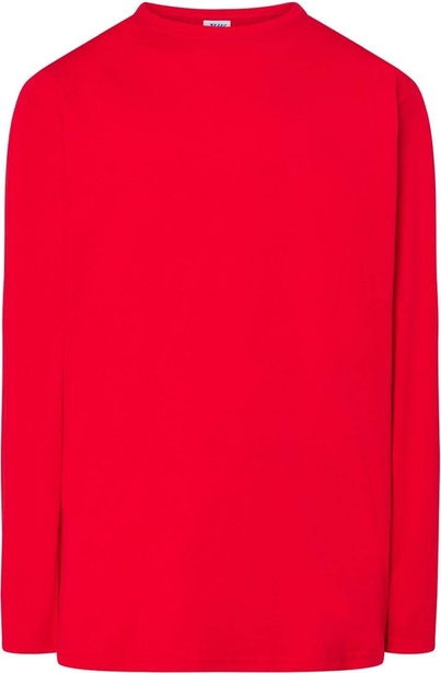 Czerwona koszulka z długim rękawem JK Collection z długim rękawem z bawełny
