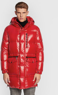 Czerwona kurtka add długa w stylu casual