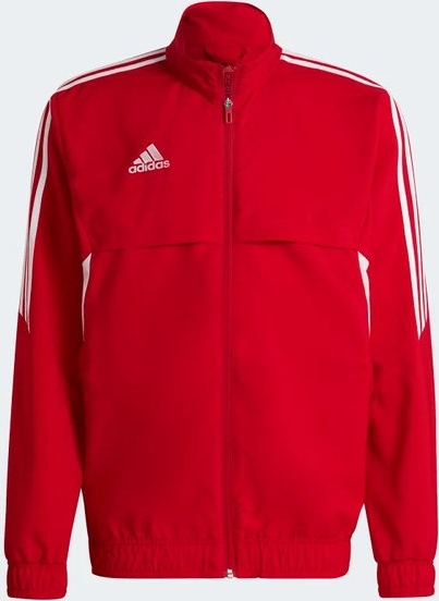 Czerwona kurtka Adidas w sportowym stylu