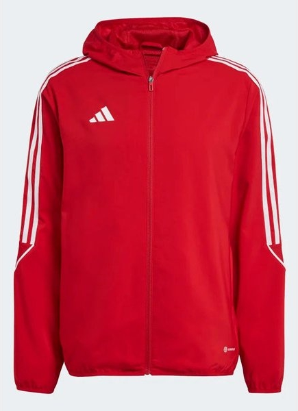 Czerwona kurtka Adidas w sportowym stylu krótka