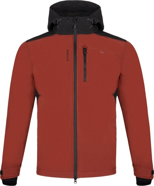 Czerwona kurtka Alpinus krótka w sportowym stylu