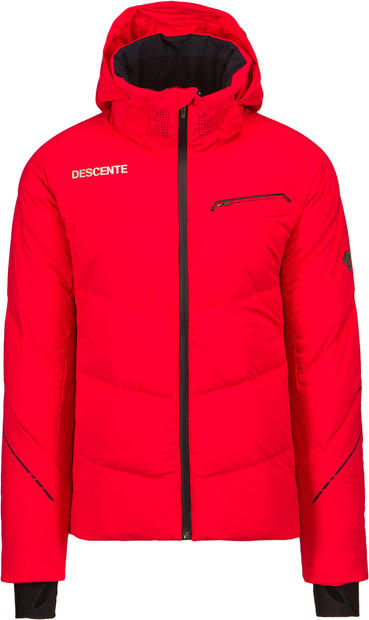 Czerwona kurtka Descente w sportowym stylu krótka