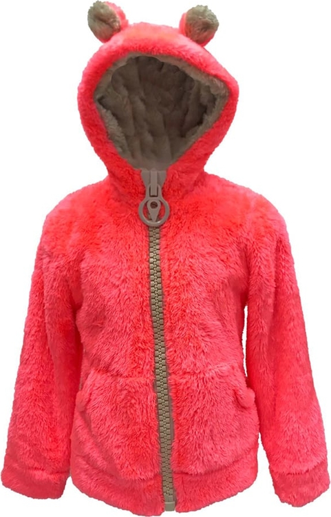 Czerwona kurtka dziecięca Peak Mountain z polaru