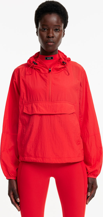 Czerwona kurtka H & M krótka anorak