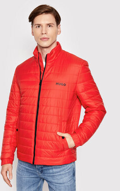 Czerwona kurtka Hugo Boss w stylu casual krótka