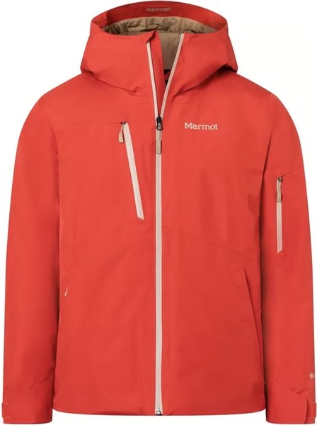 Czerwona kurtka Marmot krótka w sportowym stylu