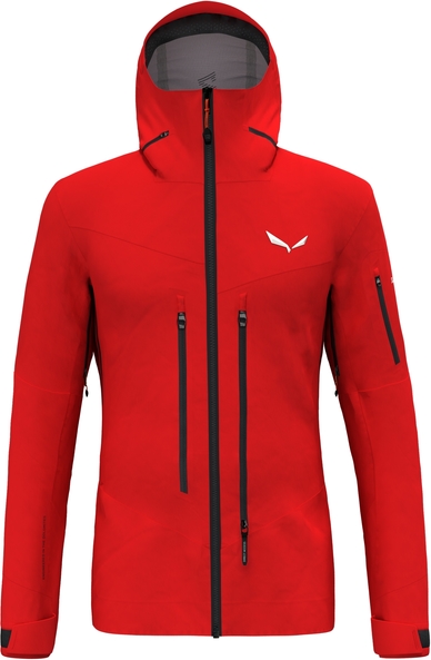 Czerwona kurtka Salewa krótka w sportowym stylu
